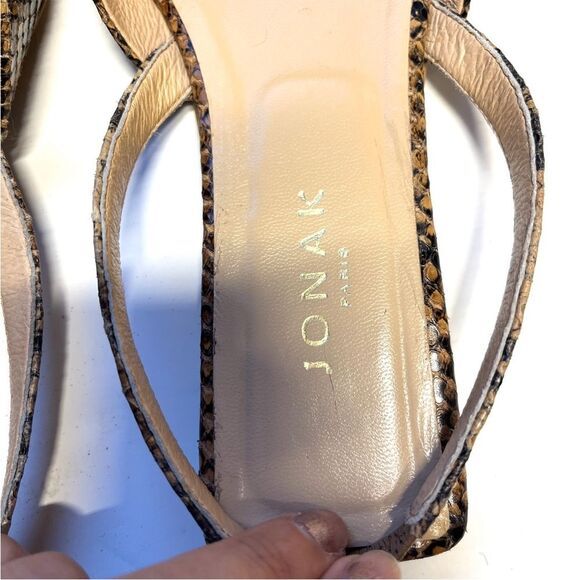 Jonak Paris Snakeskin Leather Slingback Ballet Flats 7.5 - Picture 14 of 16